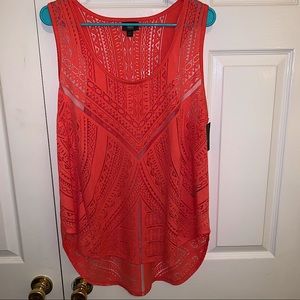 Target Coral Cut out tank NWT